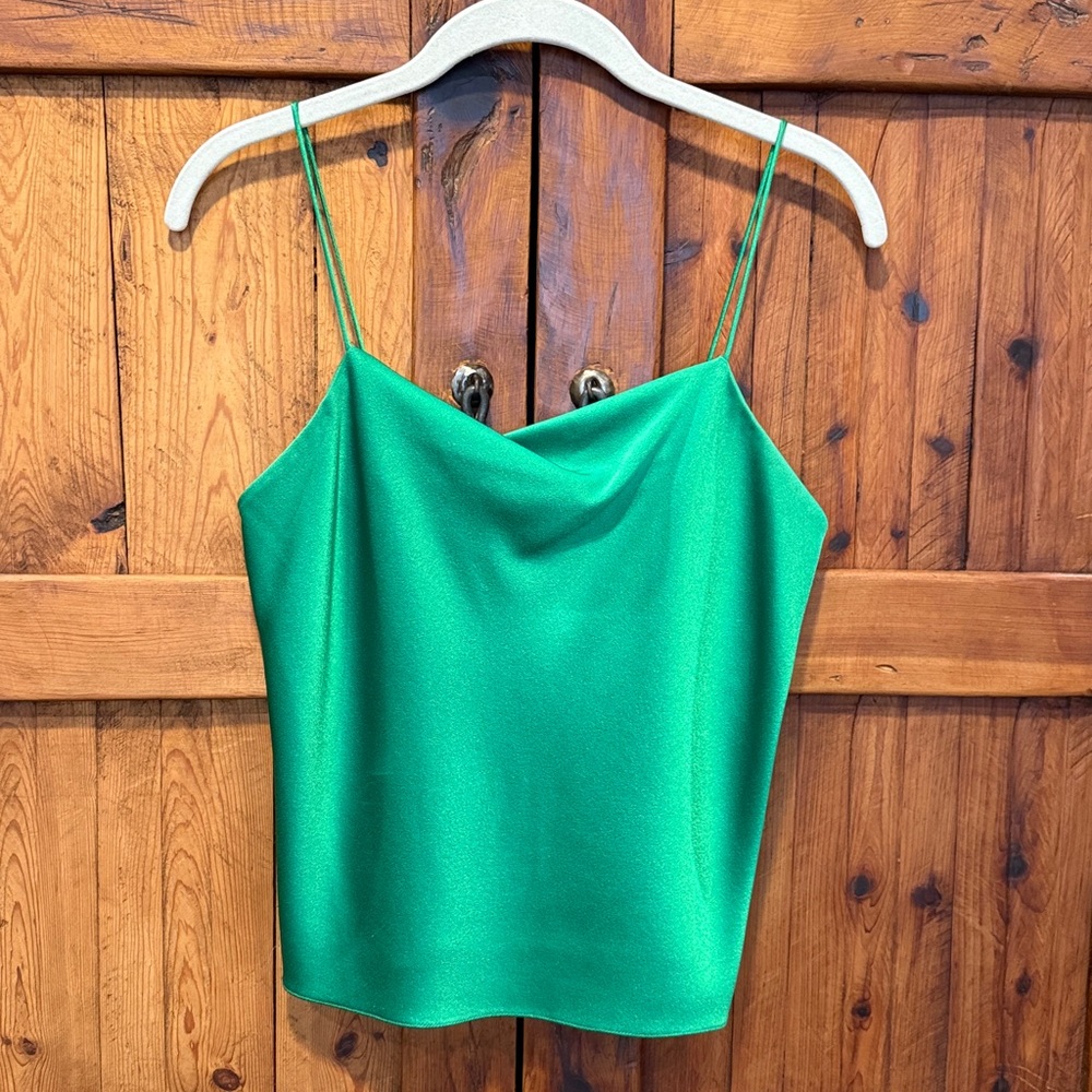 Alice & Olivia Harmon Drapey Slip Tank